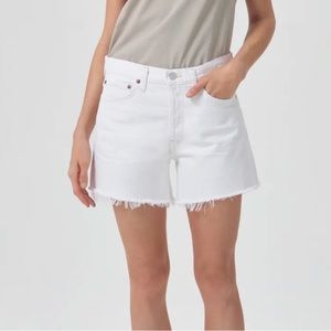 NWT AGOLDE Parker Long Short in Panna Cotta Size 25